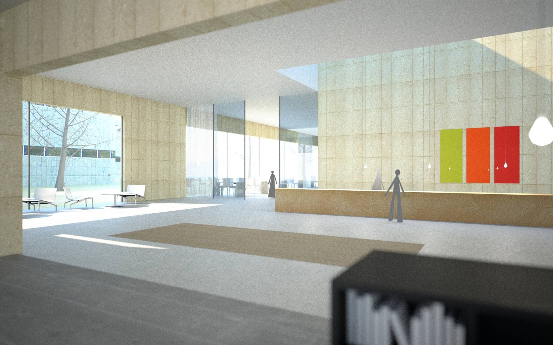Foyer / Verbindung von Alt und Neu