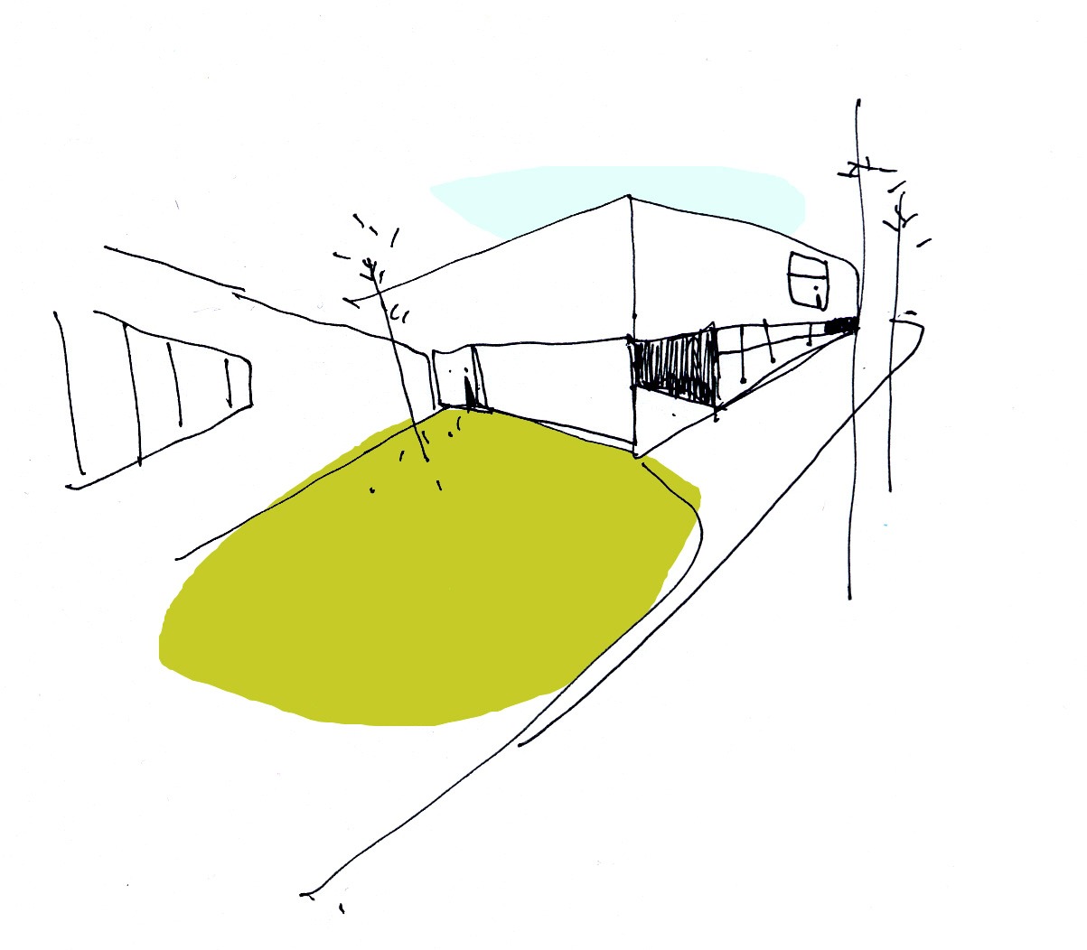 Geschützter Hof / Übergang zum Garten
