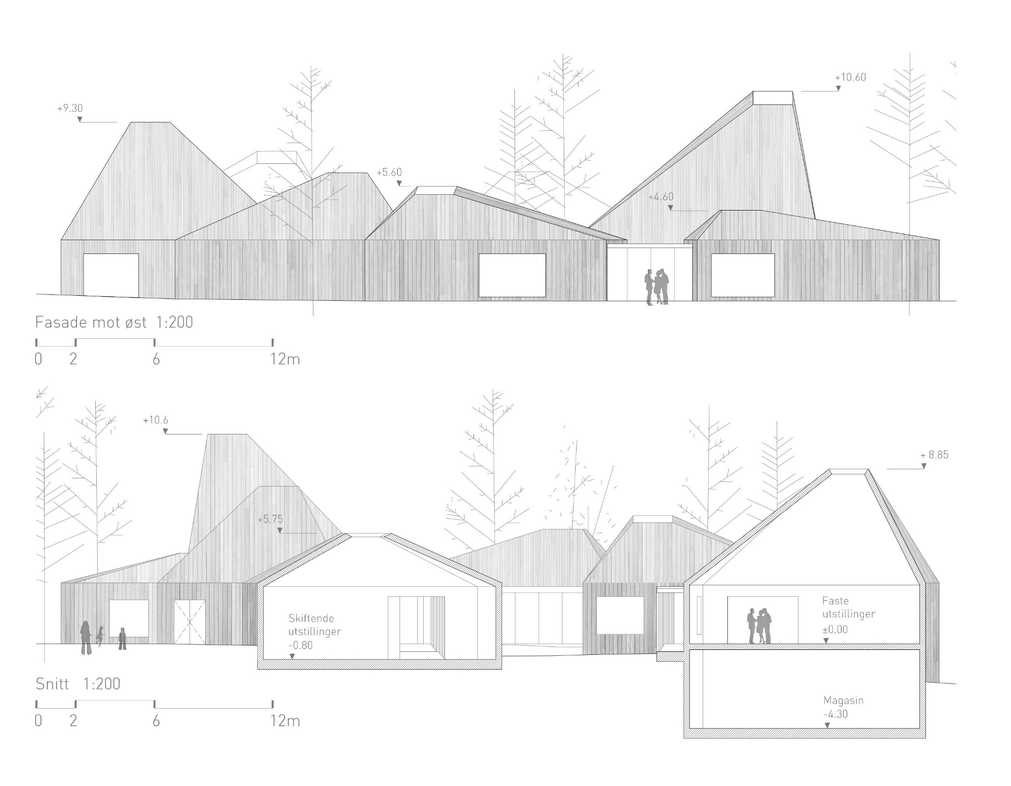 Fassade und Schnitt