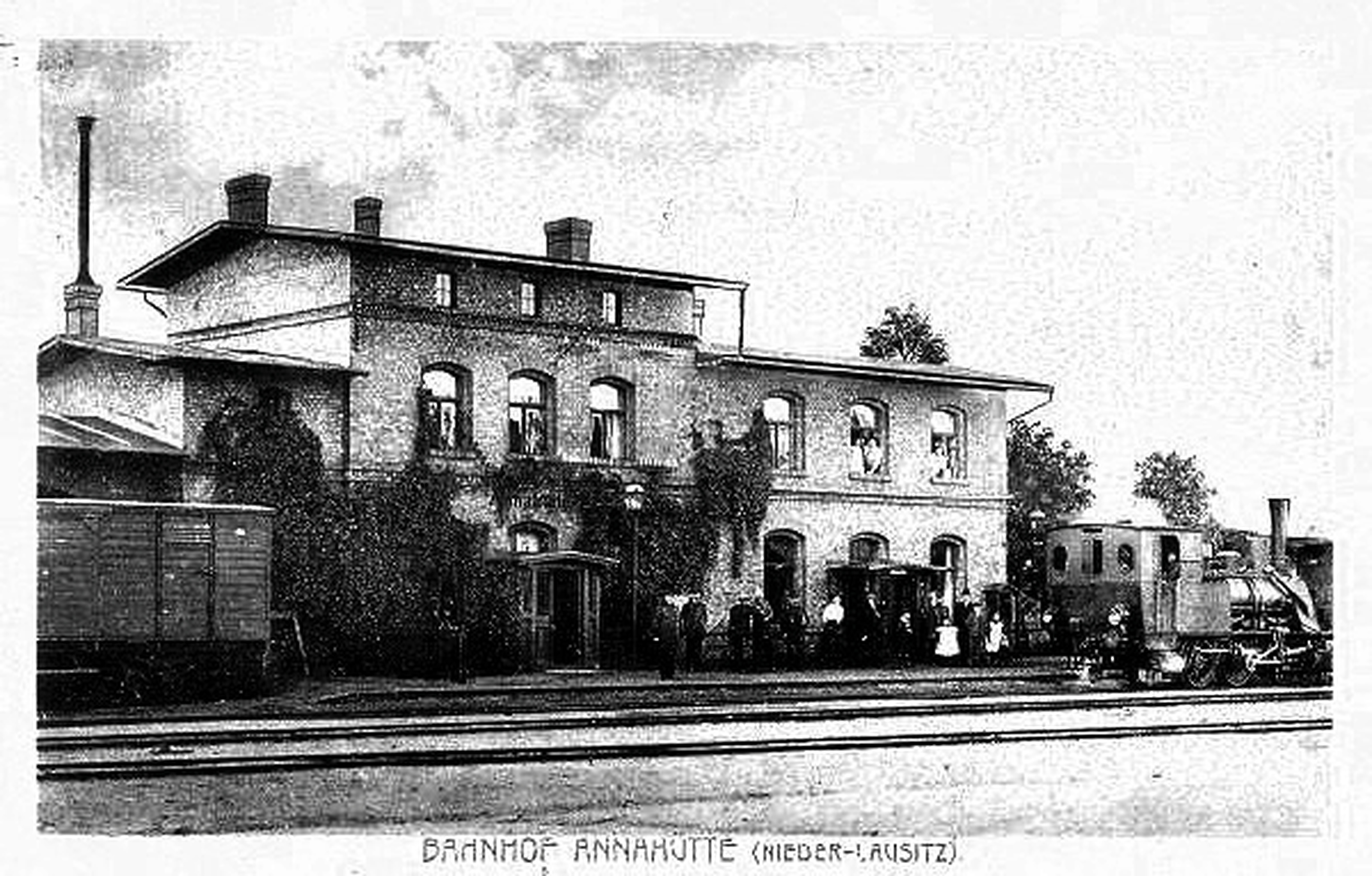 Historische Ansicht des Bahnhofs