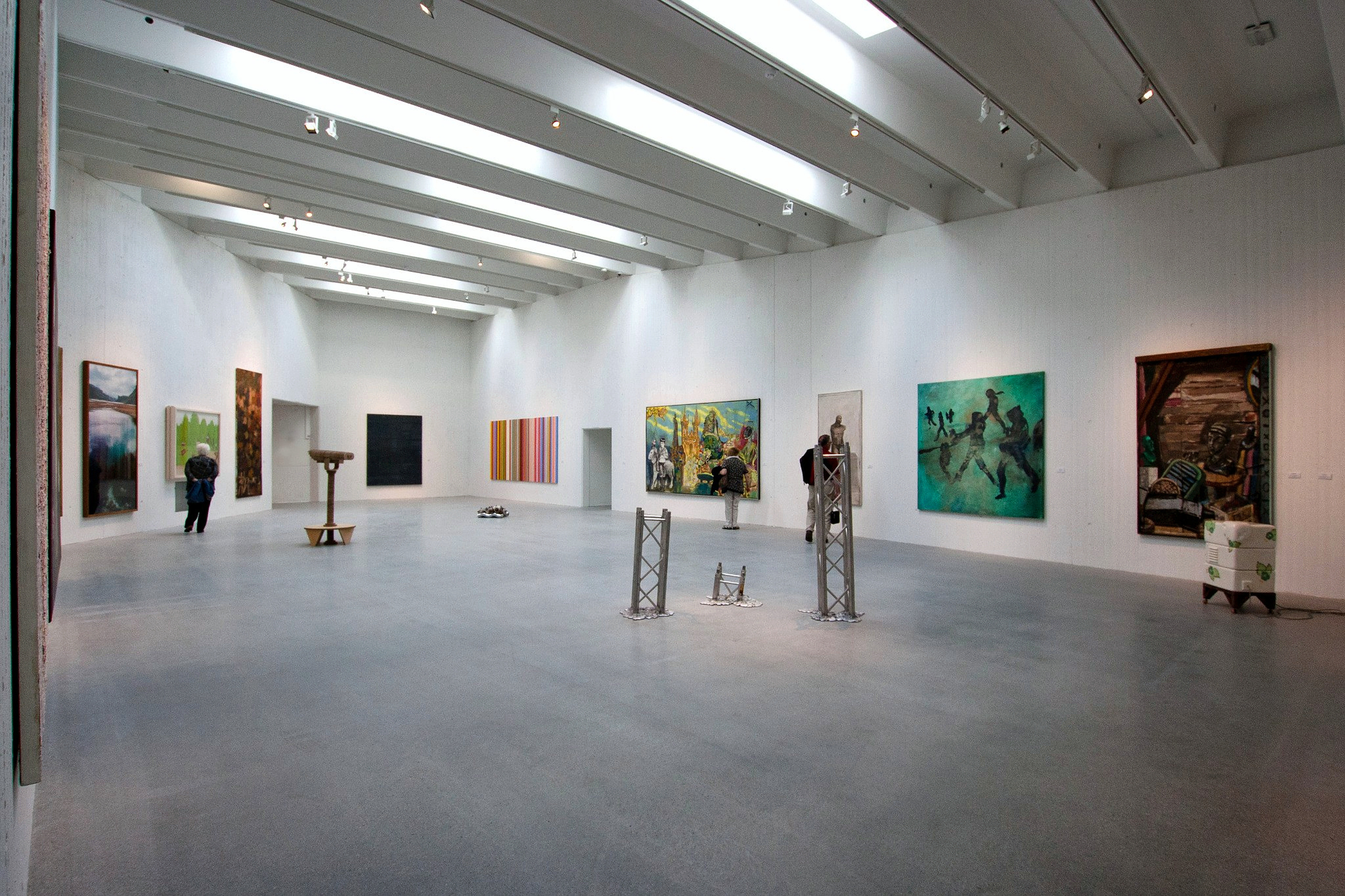 Die große Ausstellungshalle.