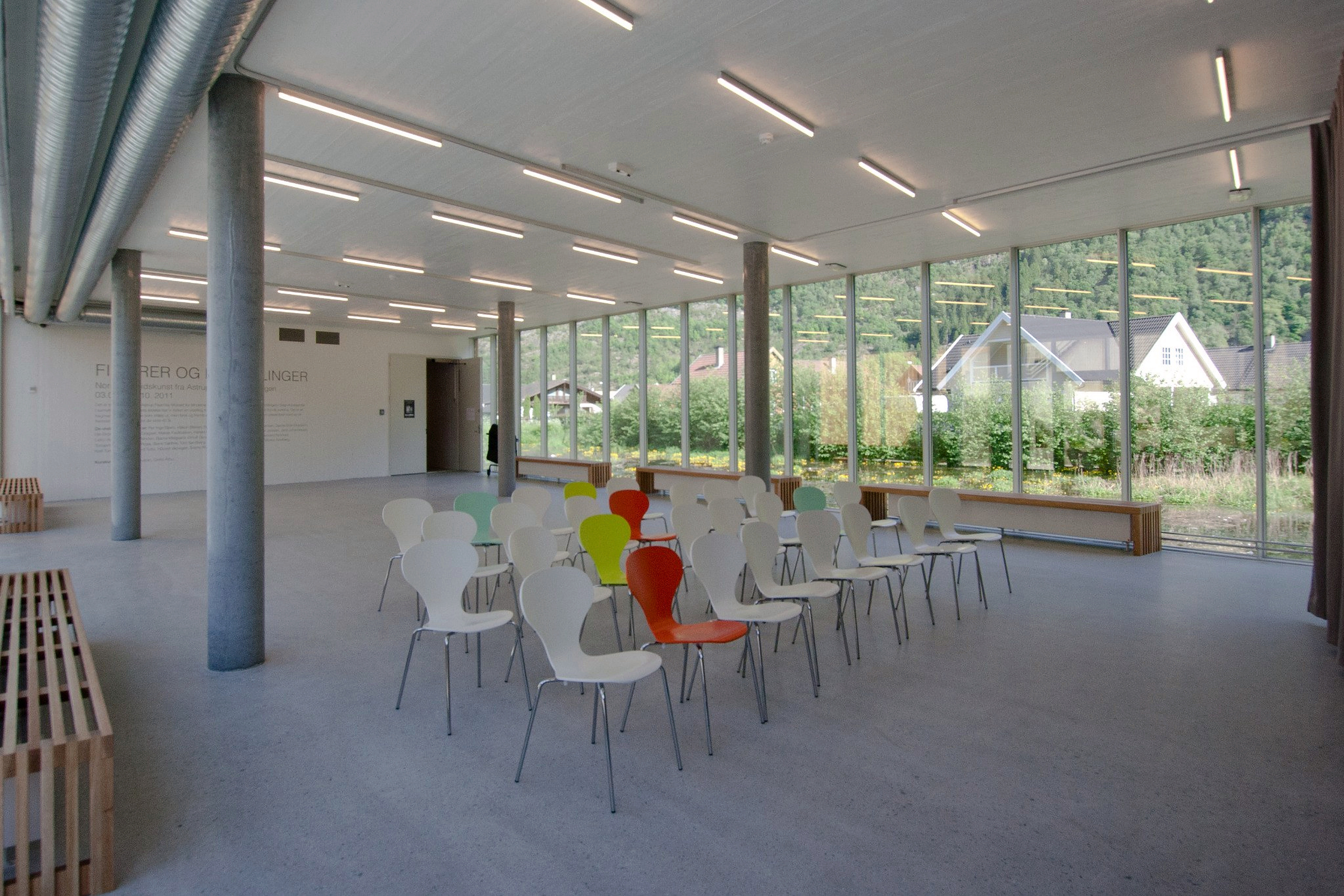 Foyer für temporäre Ausstellungen und Veranstaltungen.